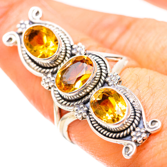 Citrine Rings handcrafted by Ana Silver Co - RING129151