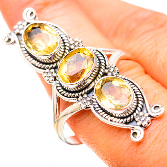 Citrine Rings handcrafted by Ana Silver Co - RING129152