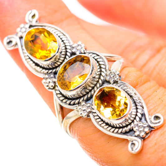 Citrine Rings handcrafted by Ana Silver Co - RING129154