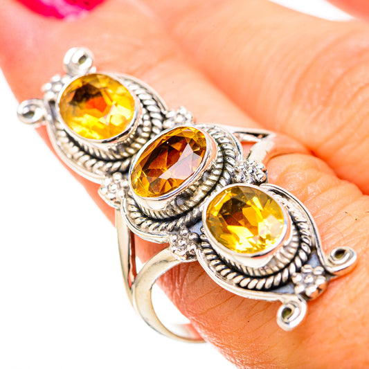 Citrine Rings handcrafted by Ana Silver Co - RING129155