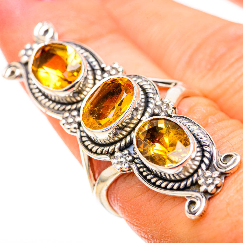 Citrine Rings handcrafted by Ana Silver Co - RING129157