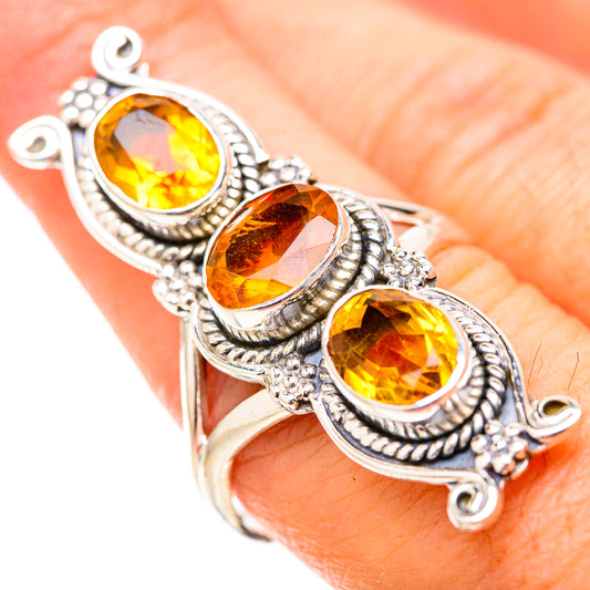 Citrine Rings handcrafted by Ana Silver Co - RING129159