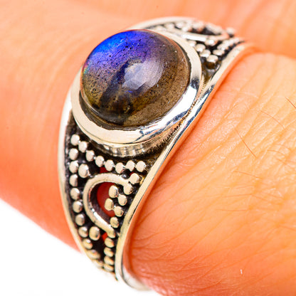 Labradorite Rings handcrafted by Ana Silver Co - RING129161_SIZE-8