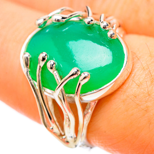 Green Onyx Rings handcrafted by Ana Silver Co - RING129181