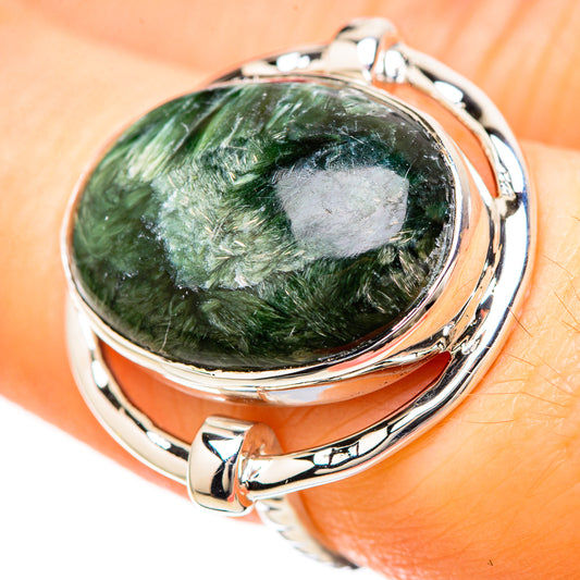 Serpahinite Rings handcrafted by Ana Silver Co - RING129182