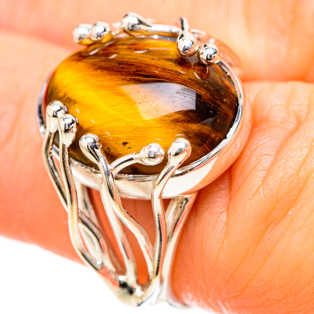 Tiger Eye Rings handcrafted by Ana Silver Co - RING129184