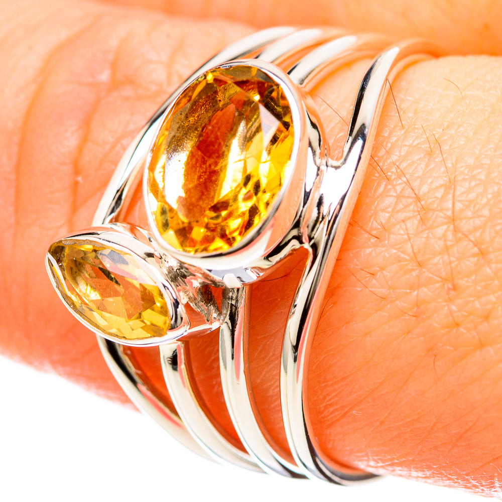 Citrine Rings handcrafted by Ana Silver Co - RING129186