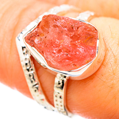 Rose Quartz Rings handcrafted by Ana Silver Co - RING129187