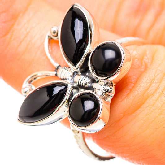 Black Onyx Rings handcrafted by Ana Silver Co - RING129193