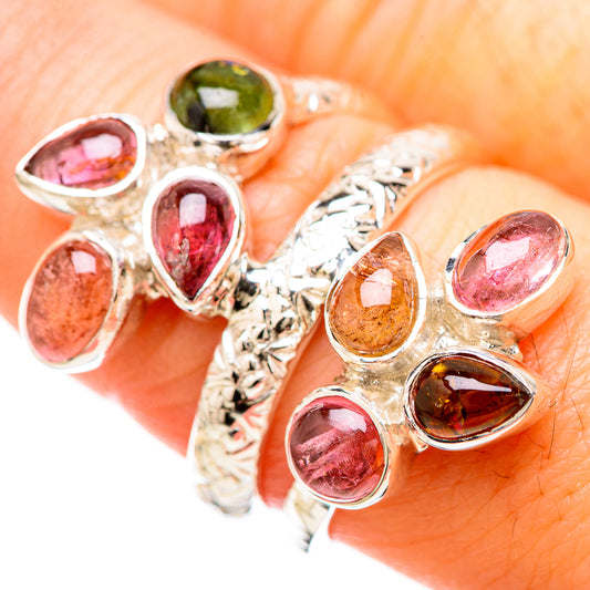 Pink Tourmaline Rings handcrafted by Ana Silver Co - RING129197
