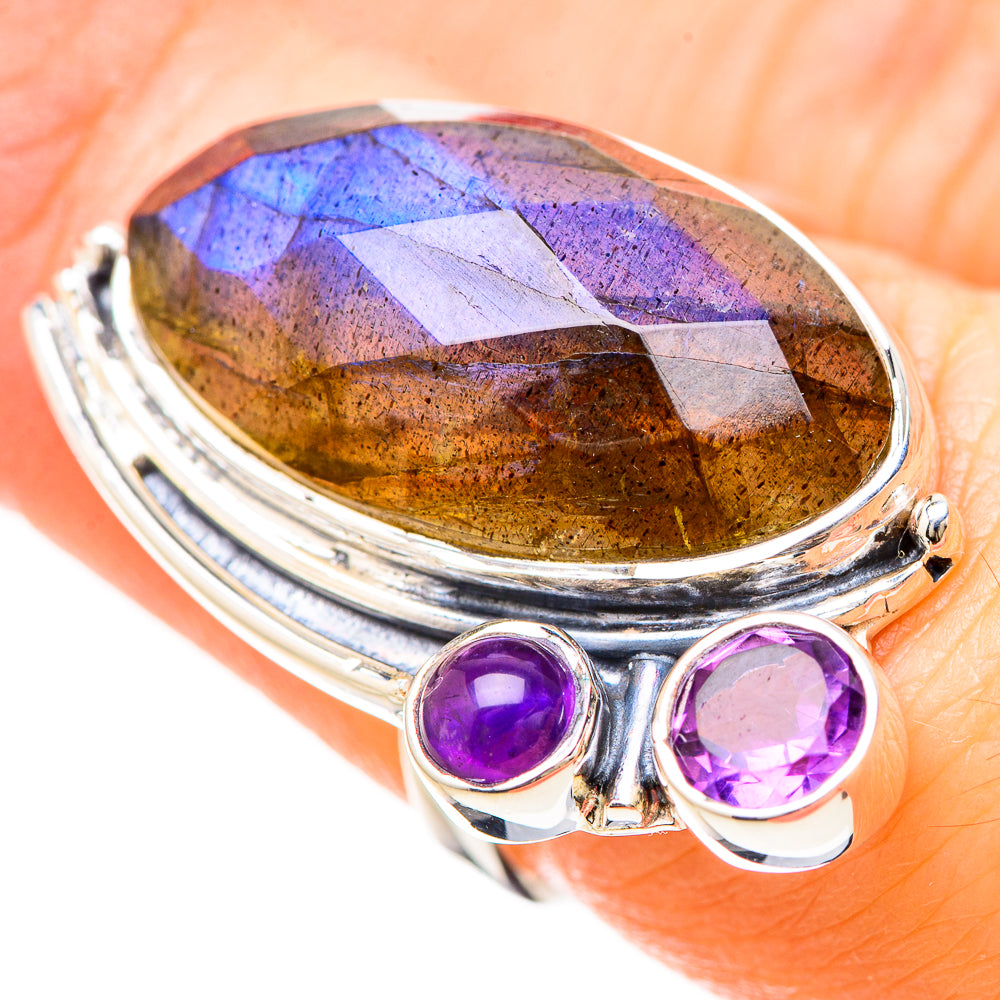 Labradorite Rings handcrafted by Ana Silver Co - RING129198