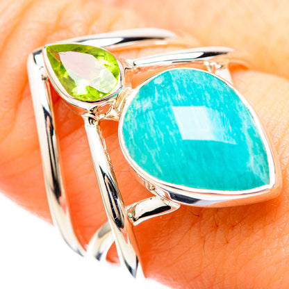 Amazonite Rings handcrafted by Ana Silver Co - RING129202