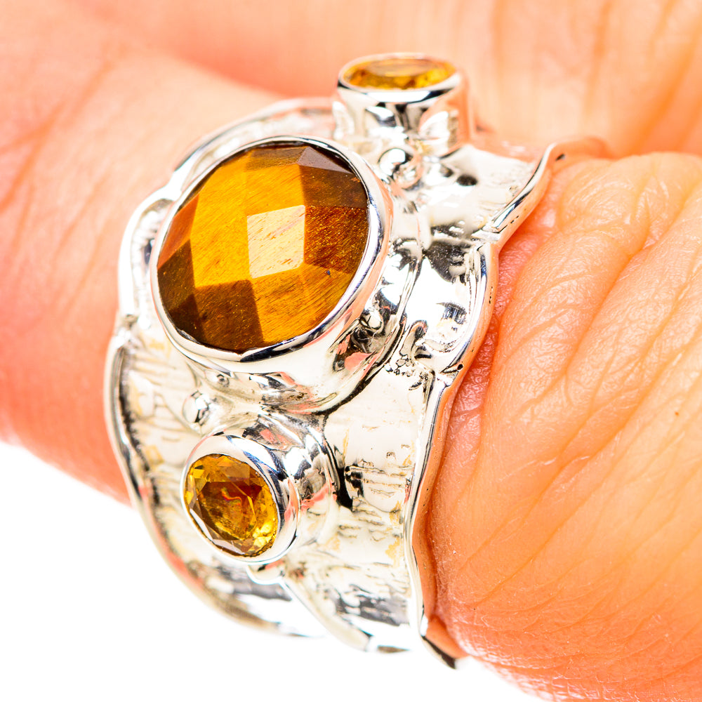 Tiger Eye Rings handcrafted by Ana Silver Co - RING129203