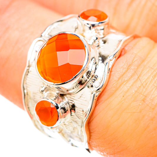 Carnelian Rings handcrafted by Ana Silver Co - RING129204