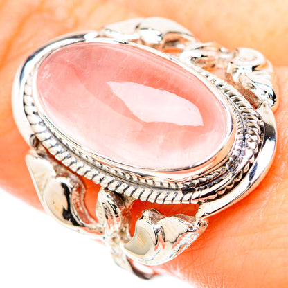 Rose Quartz Rings handcrafted by Ana Silver Co - RING129205