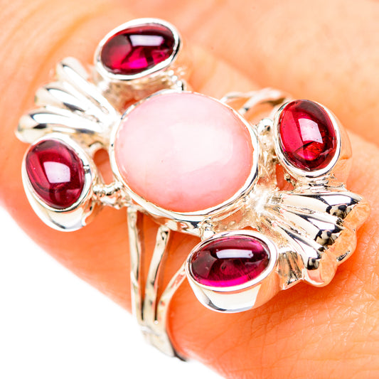 Pink Opal Rings handcrafted by Ana Silver Co - RING129213
