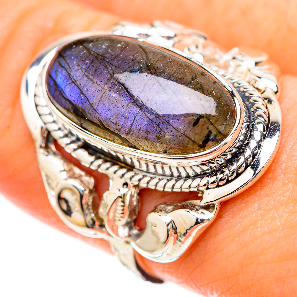 Labradorite Rings handcrafted by Ana Silver Co - RING129217