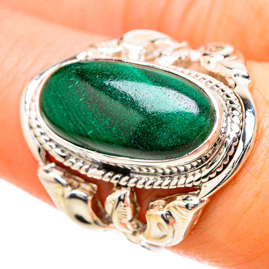 Malachite Rings handcrafted by Ana Silver Co - RING129218