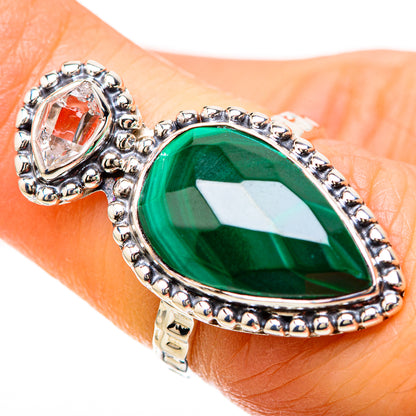 Malachite Rings handcrafted by Ana Silver Co - RING129219