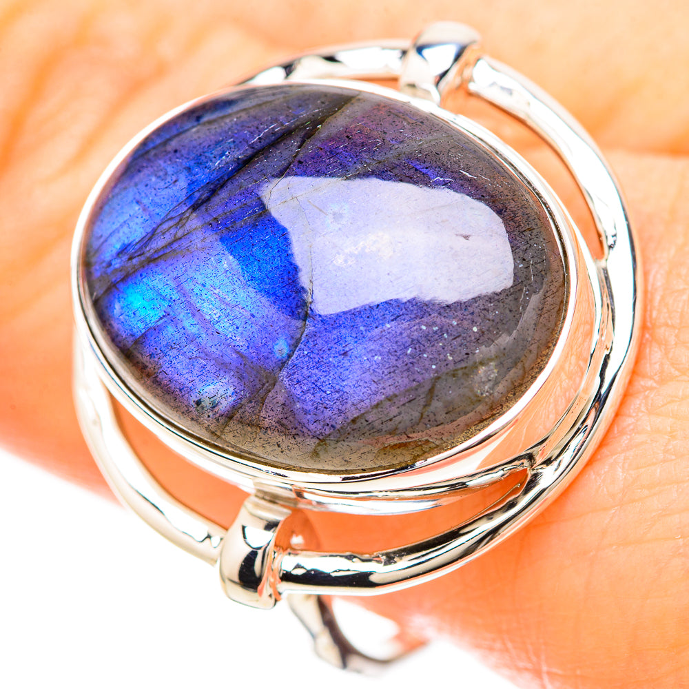 Labradorite Rings handcrafted by Ana Silver Co - RING129229