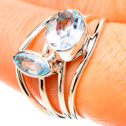 Blue Topaz Rings handcrafted by Ana Silver Co - RING129230