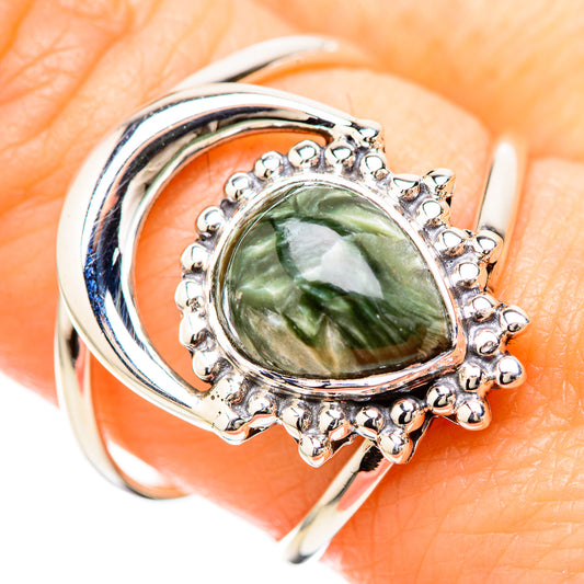 Seraphinite Rings handcrafted by Ana Silver Co - RING129231