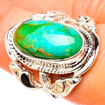 Chrysocolla Rings handcrafted by Ana Silver Co - RING129242