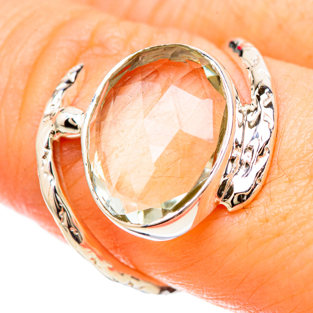 Green Amethyst Rings handcrafted by Ana Silver Co - RING129244