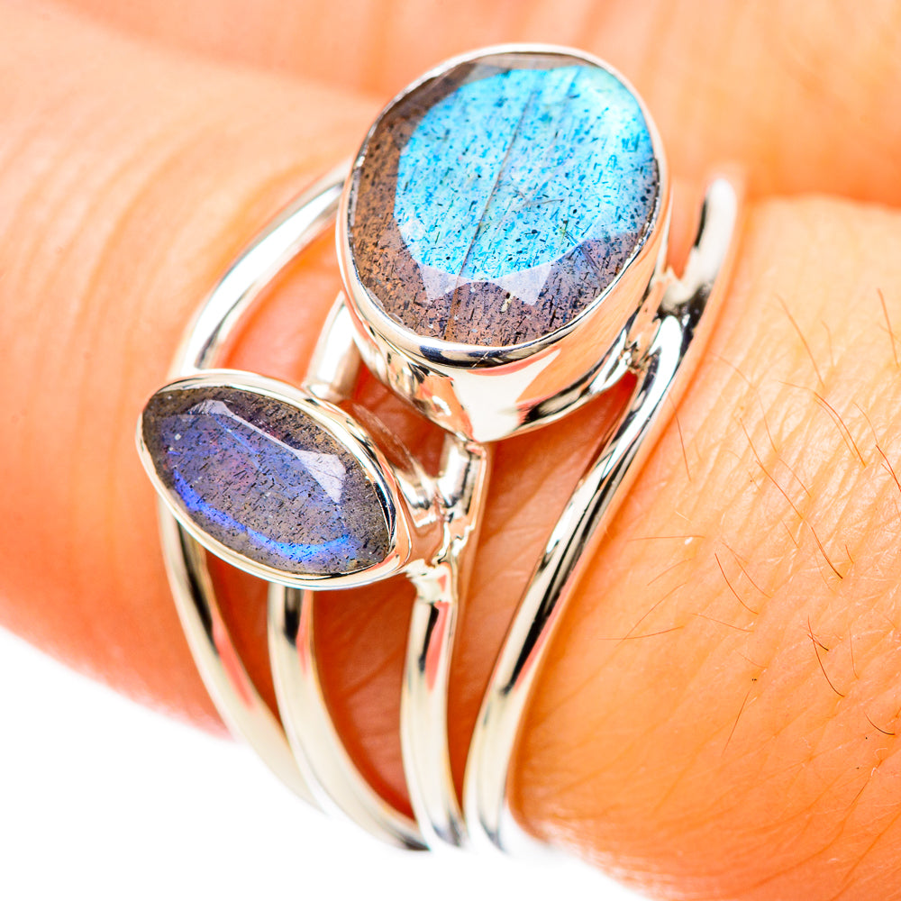 Labradorite Rings handcrafted by Ana Silver Co - RING129253