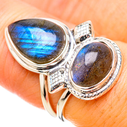 Labradorite Rings handcrafted by Ana Silver Co - RING129254