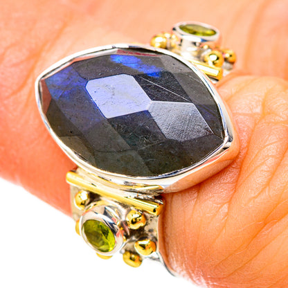 Labradorite Rings handcrafted by Ana Silver Co - RING129256