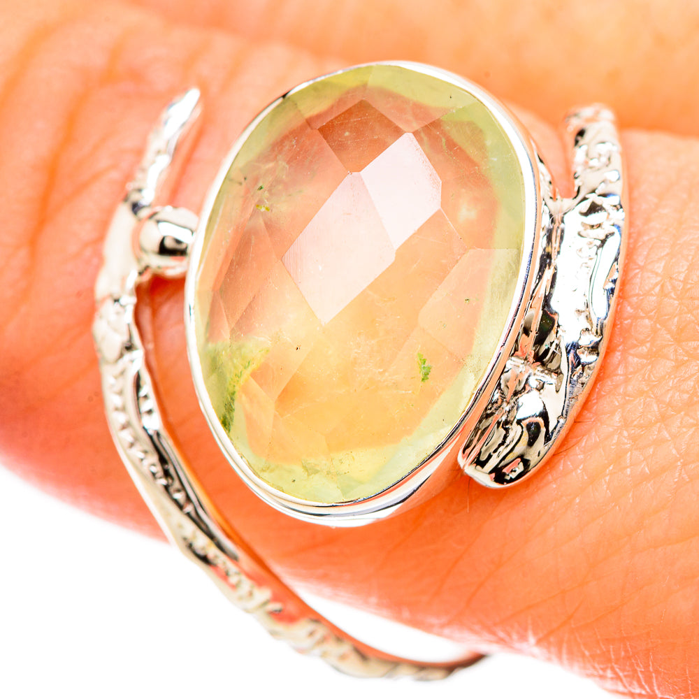 Prehnite Rings handcrafted by Ana Silver Co - RING129259