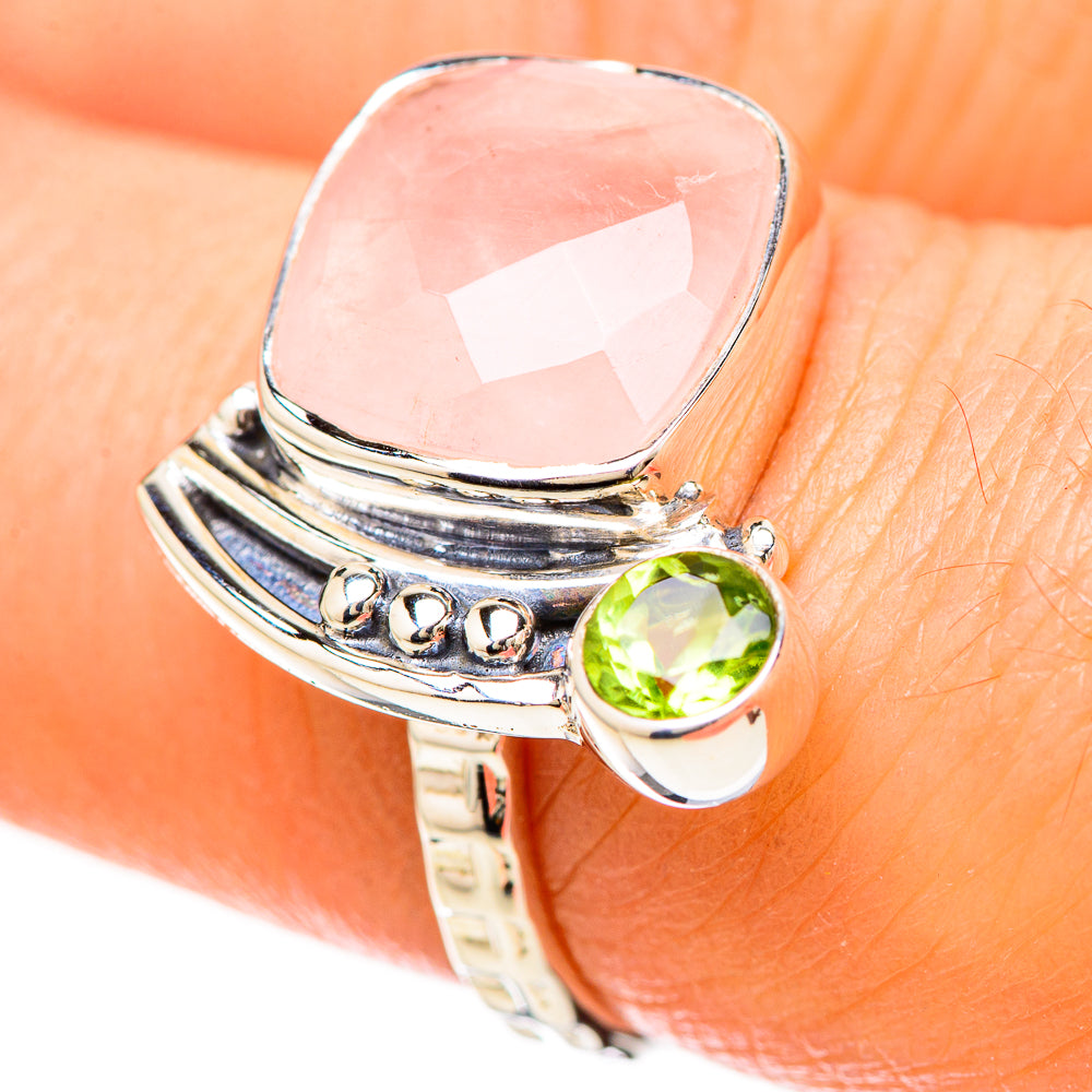 Rose Quartz Rings handcrafted by Ana Silver Co - RING129260