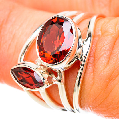 Garnet Rings handcrafted by Ana Silver Co - RING129261