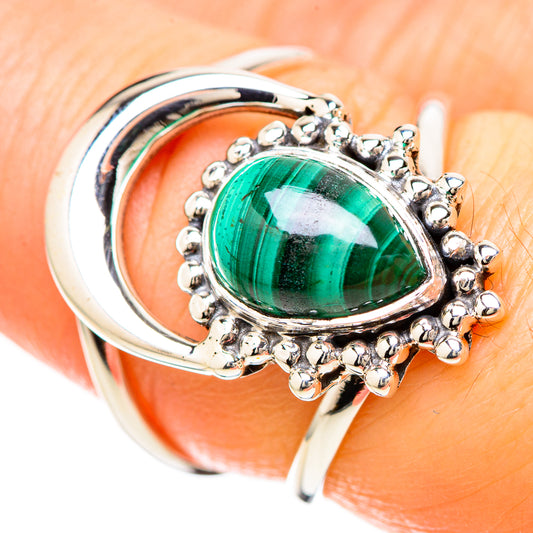 Malachite Rings handcrafted by Ana Silver Co - RING129274
