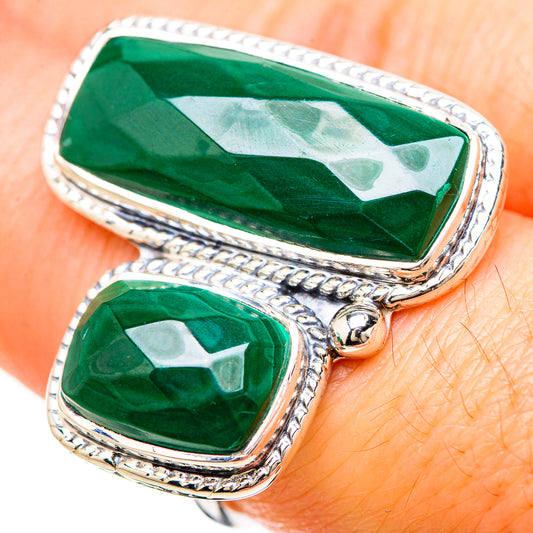 Malachite Rings handcrafted by Ana Silver Co - RING129277