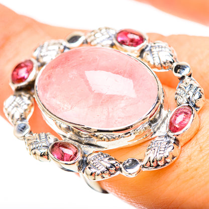 Rose Quartz Rings handcrafted by Ana Silver Co - RING129279