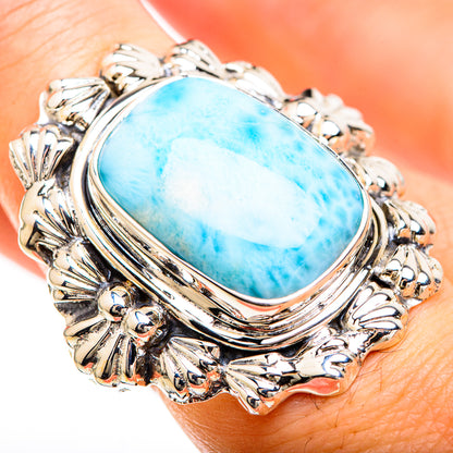 Larimar Rings handcrafted by Ana Silver Co - RING129303