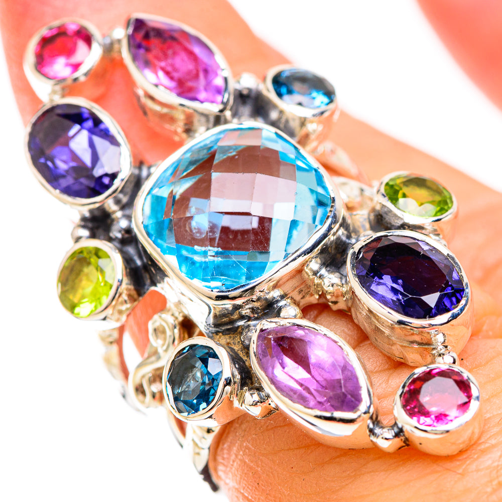 Blue Topaz Rings handcrafted by Ana Silver Co - RING129305