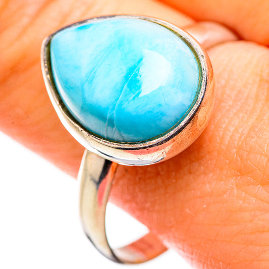 Larimar Rings handcrafted by Ana Silver Co - RING129314