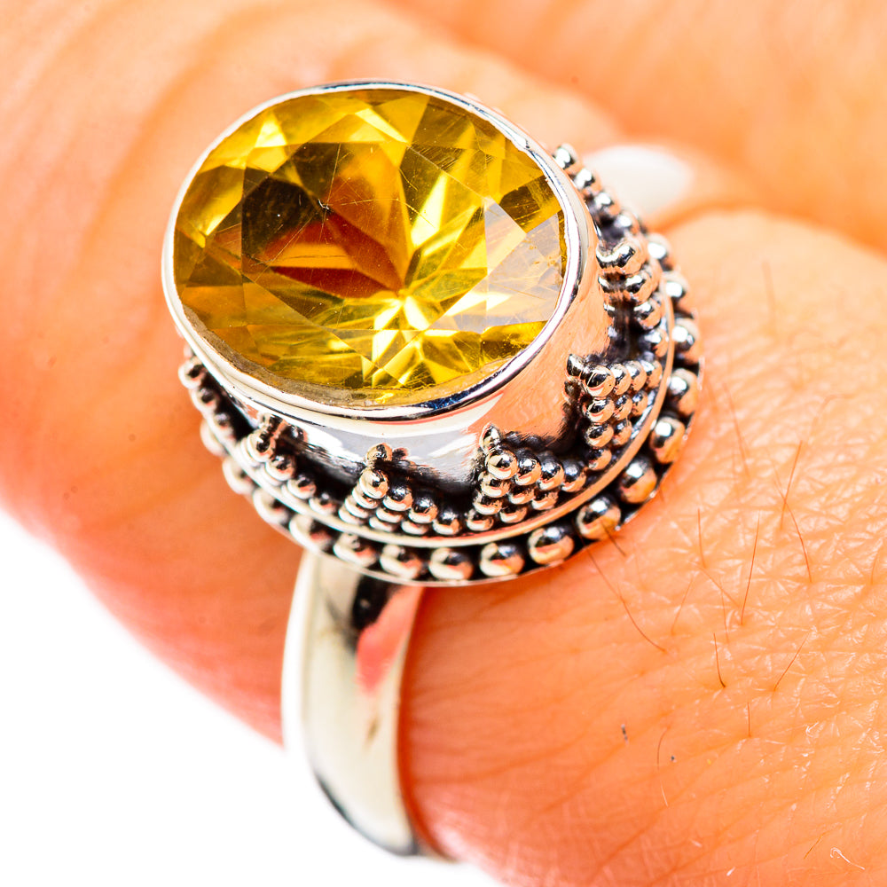 Citrine Rings handcrafted by Ana Silver Co - RING129319