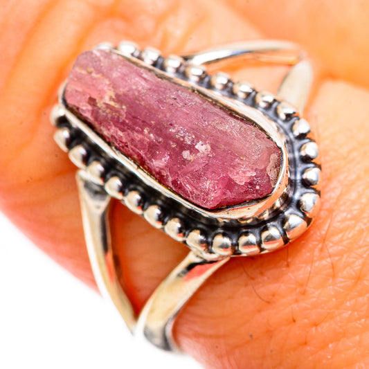 Pink Tourmaline Rings handcrafted by Ana Silver Co - RING129321