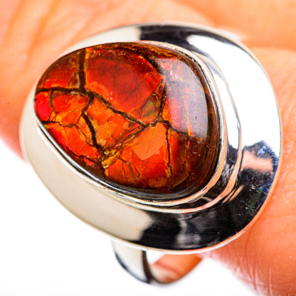 Ammolite Rings handcrafted by Ana Silver Co - RING129324