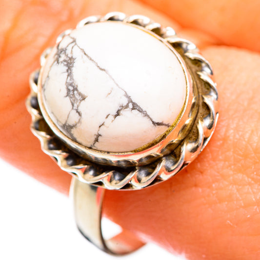 Howlite Rings handcrafted by Ana Silver Co - RING129328