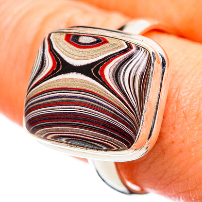 Fordite Rings handcrafted by Ana Silver Co - RING129337