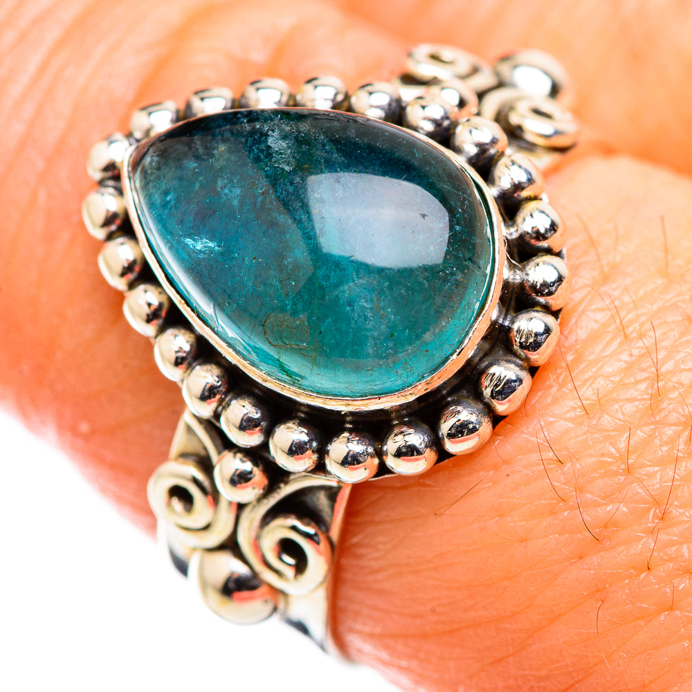 Blue Fluorite Rings handcrafted by Ana Silver Co - RING129346