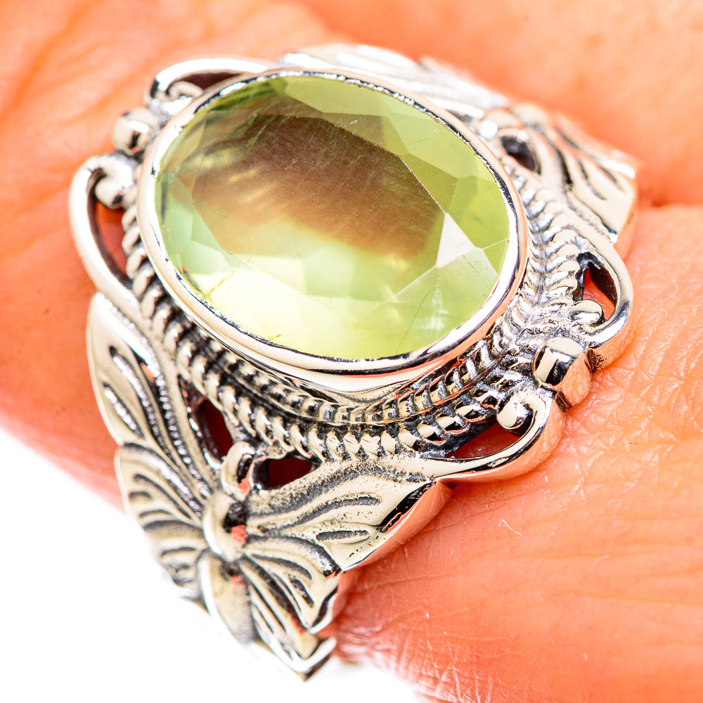 Prehnite Rings handcrafted by Ana Silver Co - RING129349