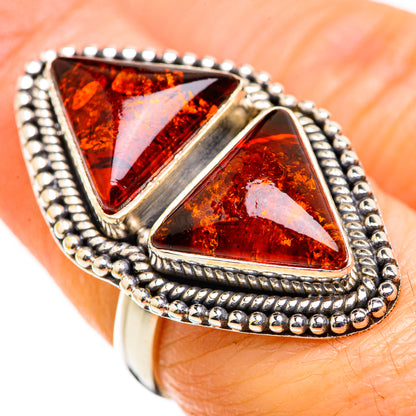 Baltic Amber Rings handcrafted by Ana Silver Co - RING129352