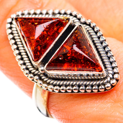 Baltic Amber Rings handcrafted by Ana Silver Co - RING129353