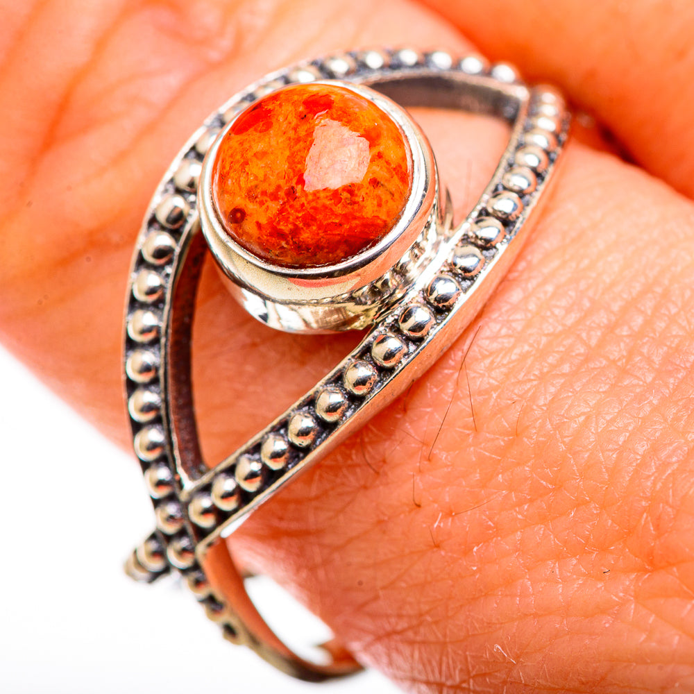 Sponge Coral Rings handcrafted by Ana Silver Co - RING129355